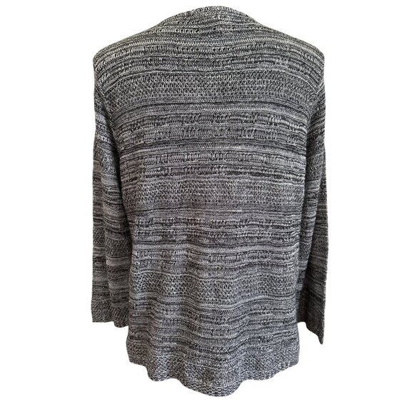 Faded Glory Womens Size XXL Black & Gray Open Front Cardigan *Runs Small - Picture 3 of 7